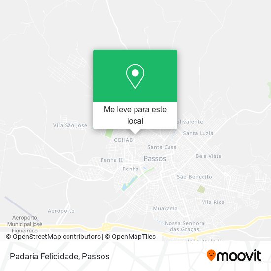 Padaria Felicidade mapa