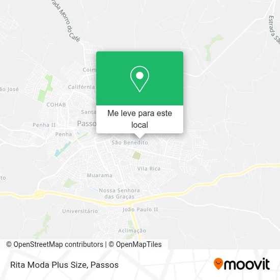 Rita Moda Plus Size mapa