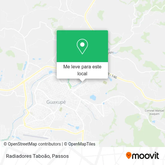 Radiadores Taboão mapa