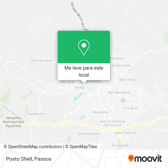 Posto Shell mapa