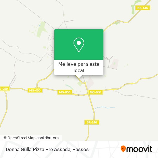 Donna Gulla Pizza Pré Assada mapa
