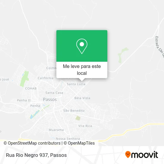 Rua Rio Negro 937 mapa