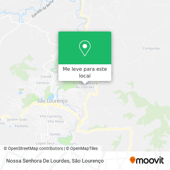 Nossa Senhora De Lourdes mapa