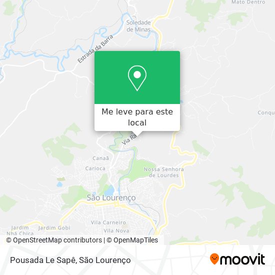 Pousada Le Sapê mapa