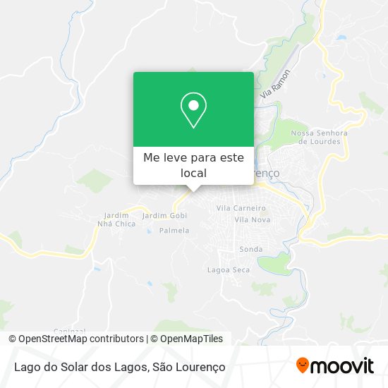 Lago do Solar dos Lagos mapa