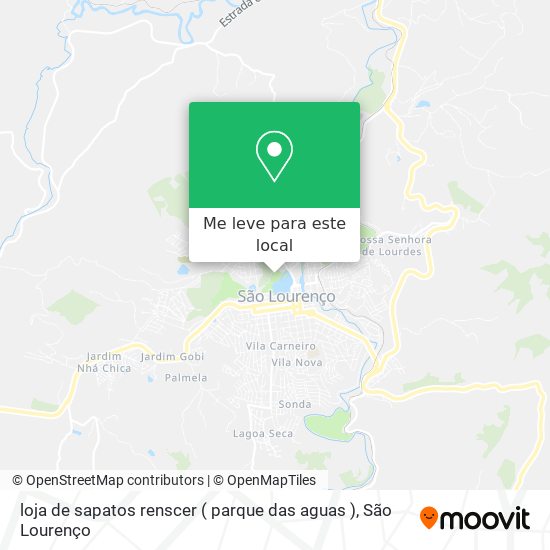 loja de sapatos renscer ( parque das aguas ) mapa