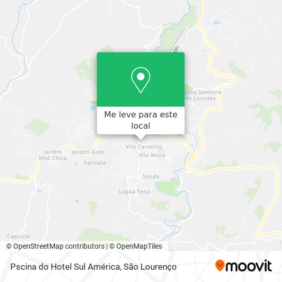 Pscina do Hotel Sul América mapa
