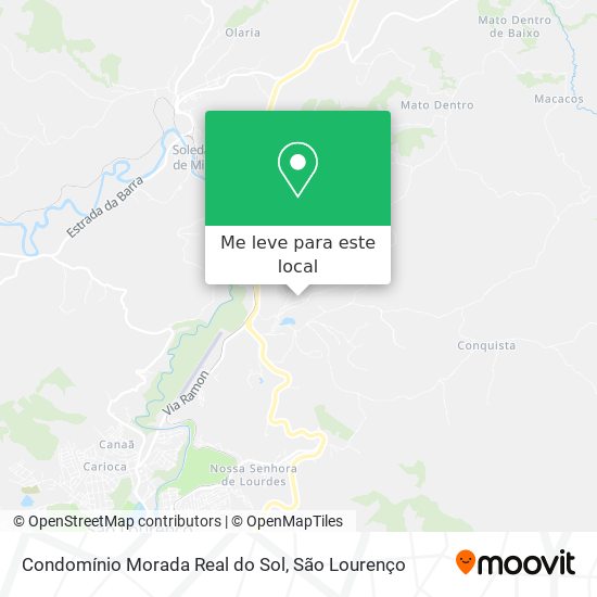 Condomínio Morada Real do Sol mapa