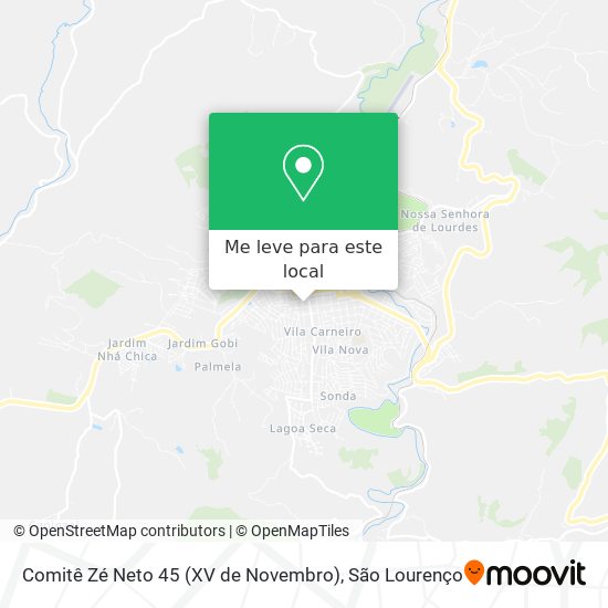 Comitê Zé Neto 45 (XV de Novembro) mapa