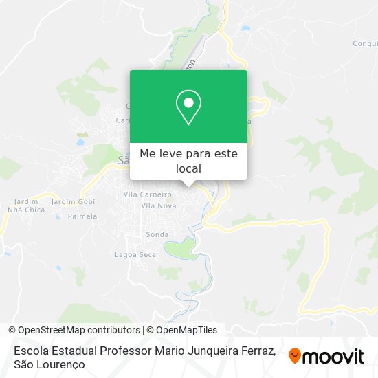 Escola Estadual Professor Mario Junqueira Ferraz mapa