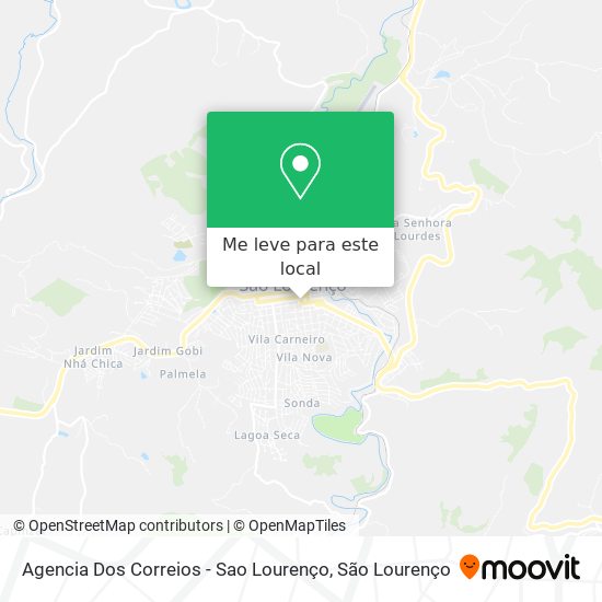 Agencia Dos Correios - Sao Lourenço mapa