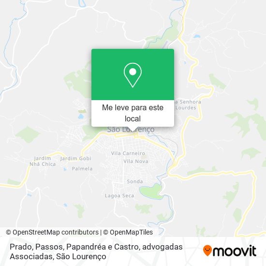 Prado, Passos, Papandréa e Castro, advogadas Associadas mapa