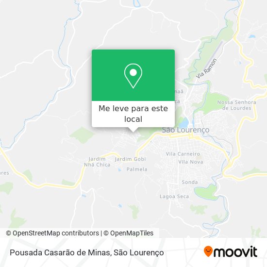 Pousada Casarão de Minas mapa