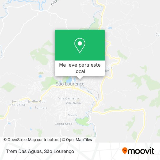 Trem Das Águas mapa