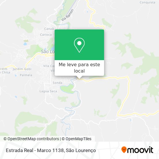 Estrada Real - Marco 1138 mapa
