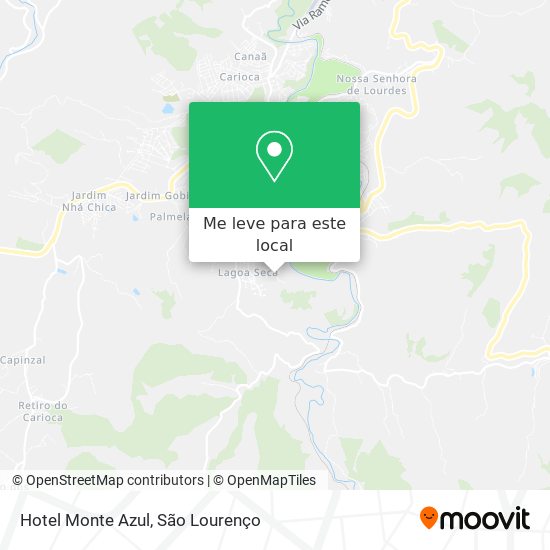 Hotel Monte Azul mapa