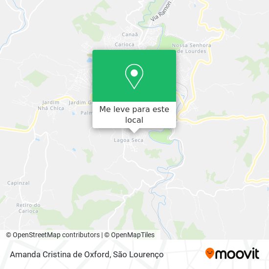 Amanda Cristina de Oxford mapa