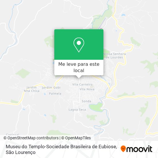 Museu do Templo-Sociedade Brasileira de Eubiose mapa