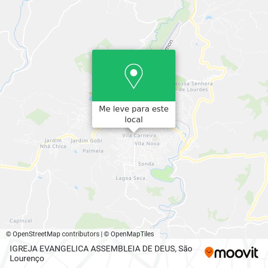 IGREJA EVANGELICA ASSEMBLEIA DE DEUS mapa
