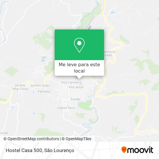 Hostel Casa 500 mapa