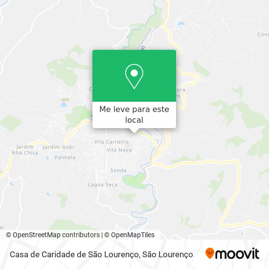 Casa de Caridade de São Lourenço mapa