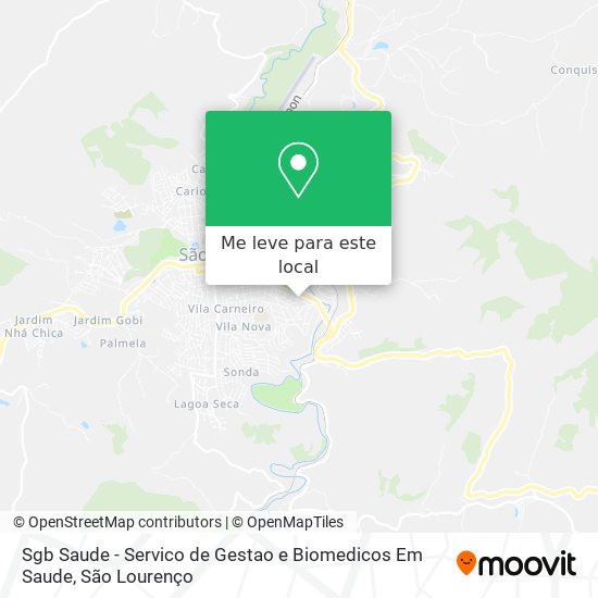 Sgb Saude - Servico de Gestao e Biomedicos Em Saude mapa