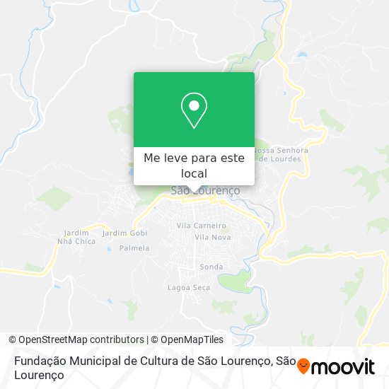 Fundação Municipal de Cultura de São Lourenço mapa