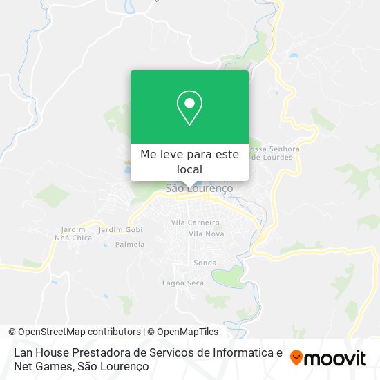 Lan House Prestadora de Servicos de Informatica e Net Games mapa