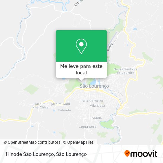 Hinode Sao Lourenço mapa