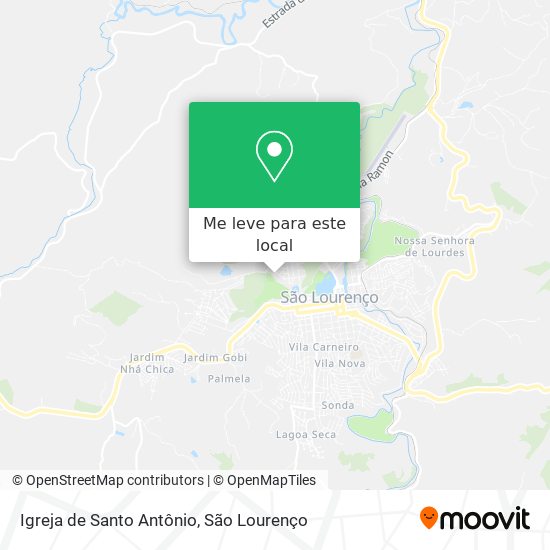 Igreja de Santo Antônio mapa