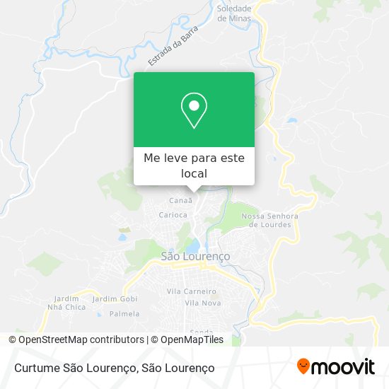 Curtume São Lourenço mapa