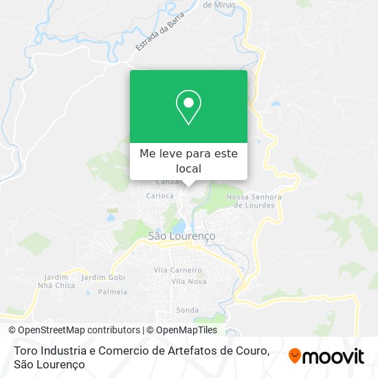 Toro Industria e Comercio de Artefatos de Couro mapa