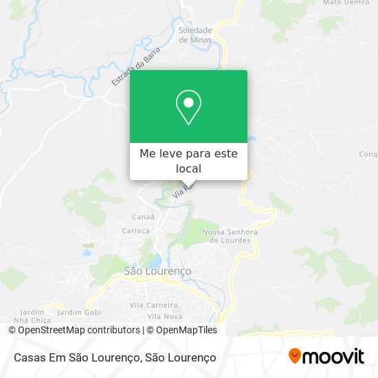 Casas Em São Lourenço mapa