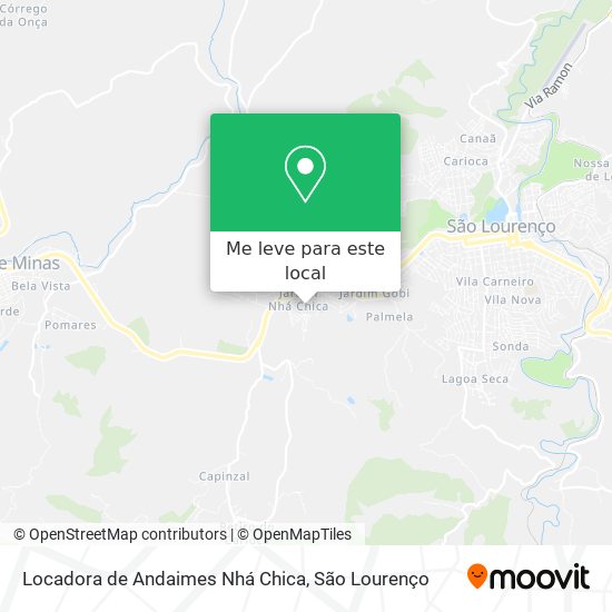 Locadora de Andaimes Nhá Chica mapa