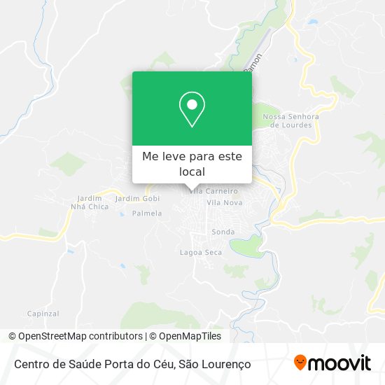 Centro de Saúde Porta do Céu mapa