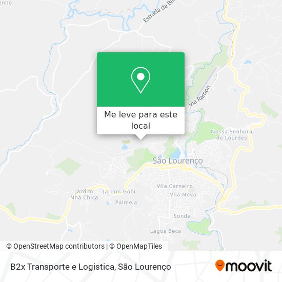 B2x Transporte e Logistica mapa