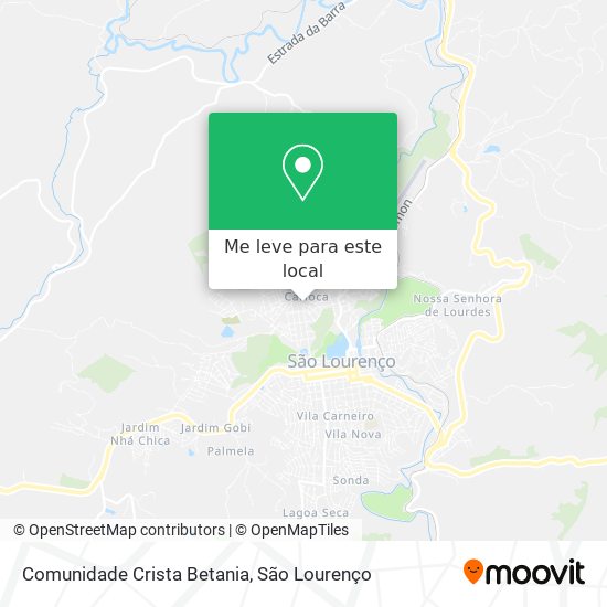 Comunidade Crista Betania mapa
