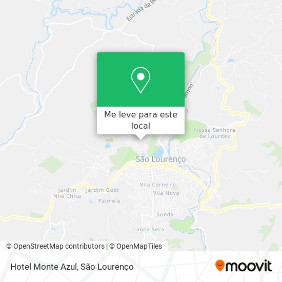 Hotel Monte Azul mapa