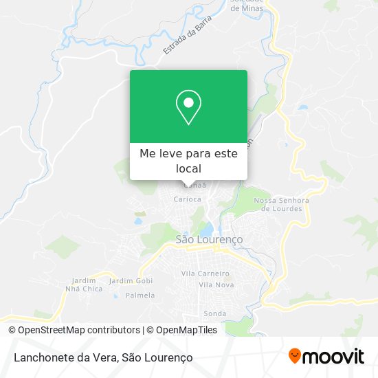 Lanchonete da Vera mapa