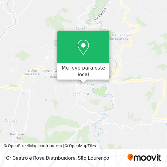 Cr Castro e Rosa Distribuidora mapa