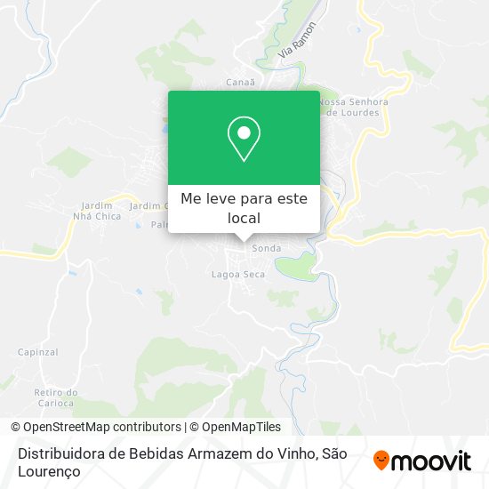 Distribuidora de Bebidas Armazem do Vinho mapa