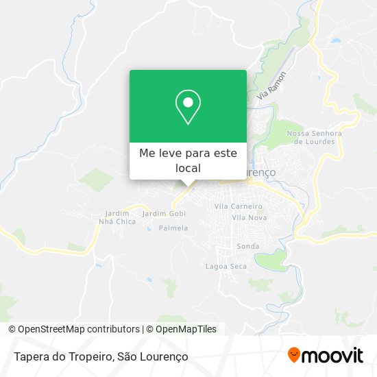 Tapera do Tropeiro mapa