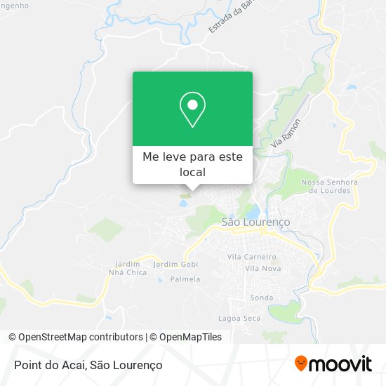 Point do Acai mapa