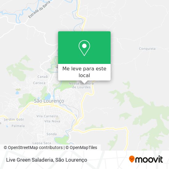 Live Green Saladeria mapa