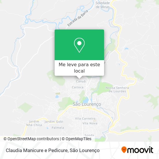 Claudia Manicure e Pedicure mapa