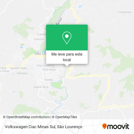 Volkswagen Ciac Minas Sul mapa