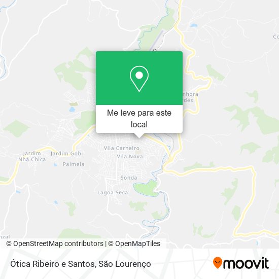 Ótica Ribeiro e Santos mapa