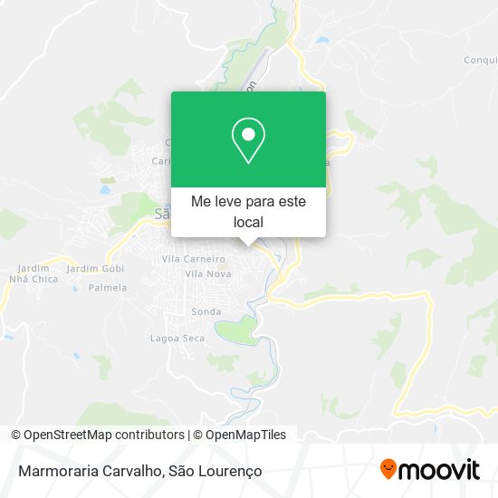 Marmoraria Carvalho mapa