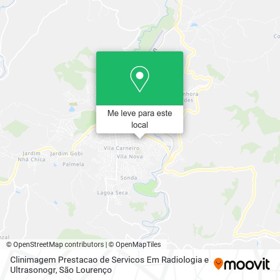 Clinimagem Prestacao de Servicos Em Radiologia e Ultrasonogr mapa