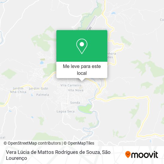 Vera Lúcia de Mattos Rodrígues de Souza mapa